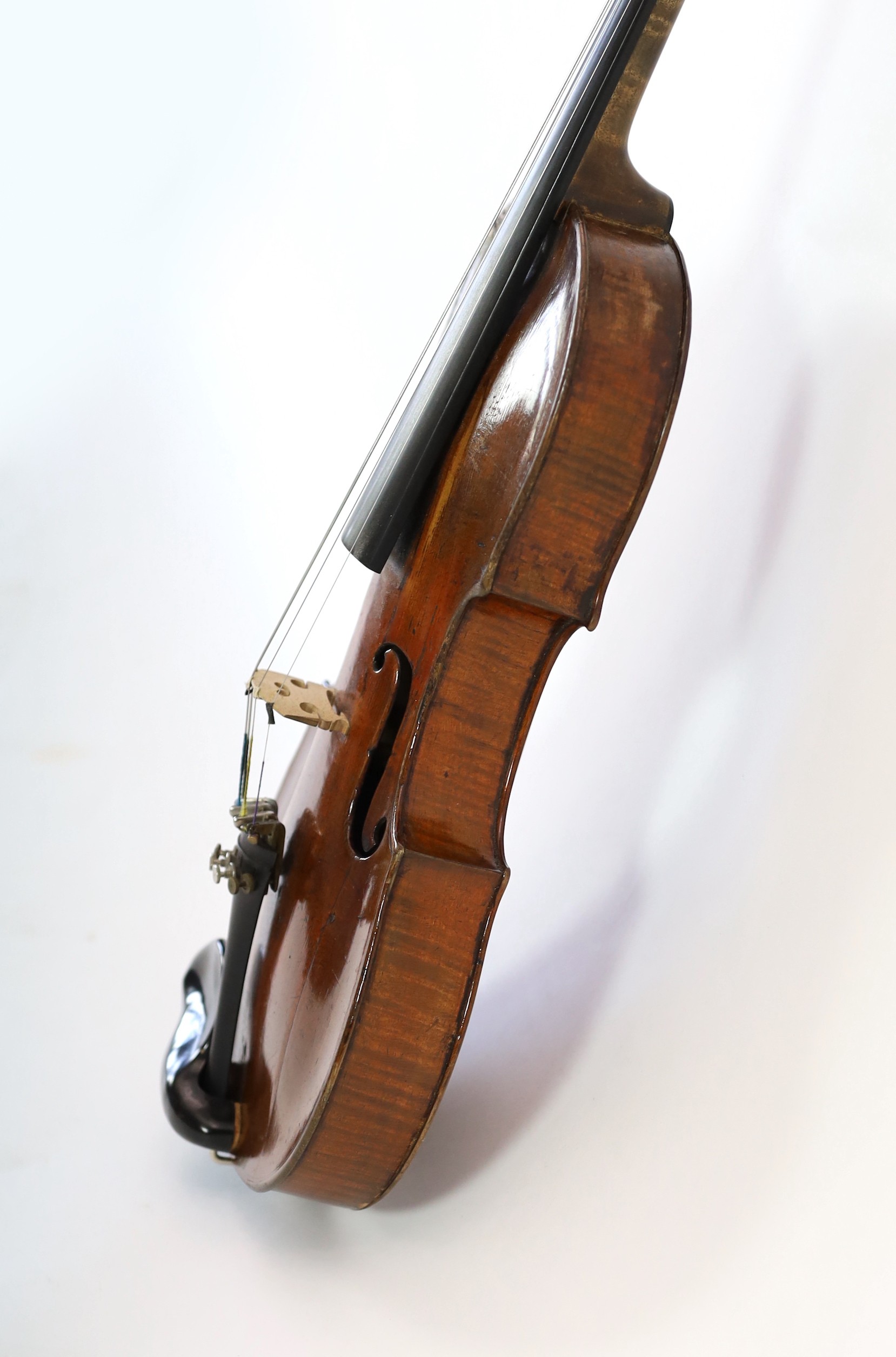 A 19th century violin attributed to Klotz school, length of back 35.5 cm